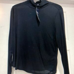 Black Long Sleeve Turtleneck Top